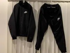 三連休限定値下げ　Nike ブラック ナイロン　ジャージセット　Lサイズ