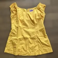 ☆新品未使用品☆ KHA フラダンス用 トップス ヒマワリカラー　Lサイズのサムネイル