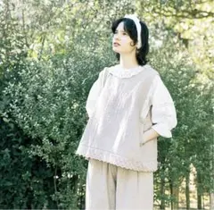 サマンサモスモス【新品】前後着オーバーレースベスト・オーバーレースパンツ