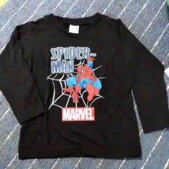 スパイダーマン Tシャツ 110cm 黒