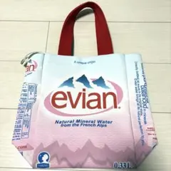 美品★エビアン ナイロントートバック A4 ランチバッグ