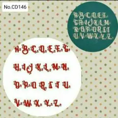 《ボタニカルアルファベット》　カッティングダイ　-No.CD146-