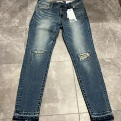 【新品未使用】AZUL by MOUSSY ダメージスキニーデニム　Ｌサイズ