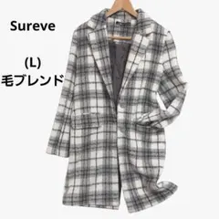 ❤️Sureve(L)チェックチェスターコートジャケット　アウター　黒白