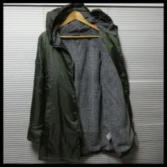 L 新品 裏シャギーボア ロングWジップパーカーKHAKI