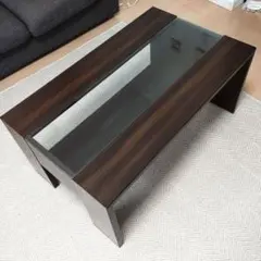 ニトリ　モダンセンターテーブル(ガラス天板) R-326 ニトリ モダンセンターテーブル(ガラス天板) R-326 - メルカリ