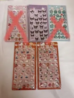 サンリオ　ボンボンドロップシール　キャラクターシールセット ３シートキティー