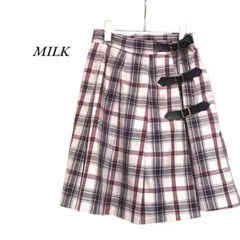 MILK　ブリジットキルトスカート　ピンク　ミルクのサムネイル