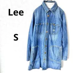 Lee リー デニムシャツワンピース　ワンピース　チュニック　金ボタン　S