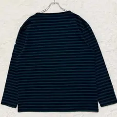 未使用級 オーシバル 2XL バスクシャツ ボーダー 長袖Tシャツ