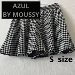 AZUL BYMOUSSY 千鳥柄 キュロット ミニスカート ブラック ホワイト