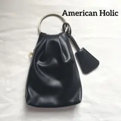 ナ*ヲ様 AMERICANHOLIC ショルダーバッグ　黒