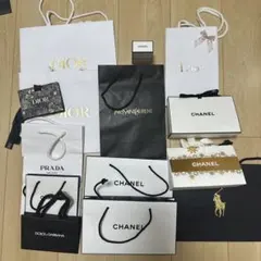 バラ可能14個　デパコス　ショッパー　紙袋　ハイブランド　立体ケース　ショップ袋のサムネイル