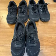 ブラックスニーカー　まとめ売り　3足