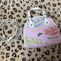 レア Von Dutch バッグ ブルー ホワイト - メルカリ