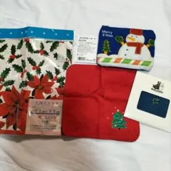 Hallmark 他　クリスマスハンカチ　ポーチ
