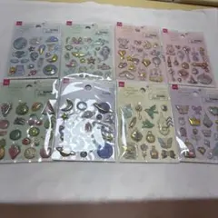 DAISO デコレーションシール 8枚セット まとめ売りのサムネイル