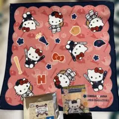 タイトーくじ 侍ジャパン サンリオ E賞 ハンドタオル ハローキティ　G賞