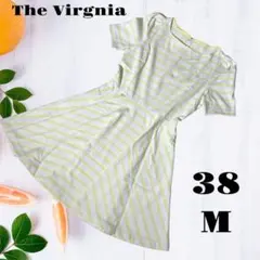 The Virgnia【38】ひざ丈ワンピース♡黄♡Aライン♡春夏♡爽やかコーデのサムネイル