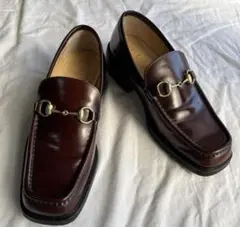 GUCCI タッセルローファー ブラウン レザー UK8.5 714681 箱 - メルカリ