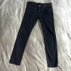 ナノユニバース　スキニーデニムパンツ 黒　Mサイズ