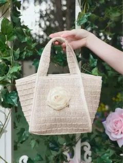 Herlipto Rose Straw Tote Bag - メルカリ