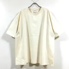 新品 ボックスシルエット Tシャツ 半袖 無地 メンズ アイボリー XL