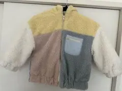 カラーブロック フリースジャケット