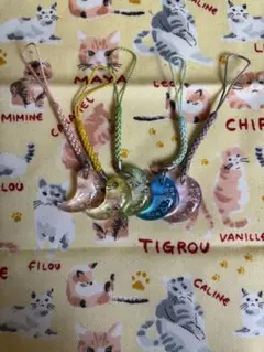 カラフル三日月型ストラップ5点点セット