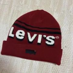 Levi's キッズ　ニット帽 ビーニー レッドのサムネイル