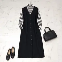 ダンボールニット　ジャンパースカート　ユナイテッドアローズ　ワンピース