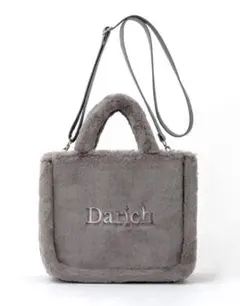 値下げ中‼️【美品】Darich ファー ショルダーバッグ グレー　付録のサムネイル