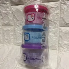 ハローキティ 25周年記念　 タッパー　5個セット ハローキティ 25周年記念 タッパー5個セット