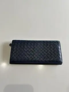 BOTTEGA VENETS ボッテガヴェネタ 長財布 L字ファスナー 青 - メルカリ