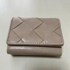 Pisoraro ピソラロ がま口 三つ折財布 ベージュ