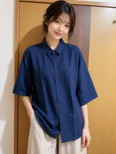 新品リラシクコットントビーワイドシャツ - メルカリ