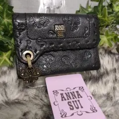 アナスイ ダリア 財布 カードケース ブラック ANNA SUI 黒コインケースのサムネイル