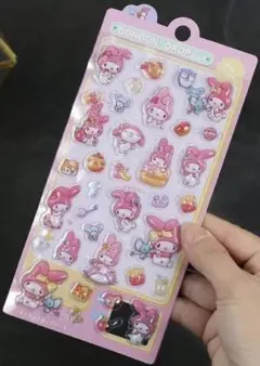 サンリオ マイメロディ ぷくぷくシール　ボンボンドロップ シール風