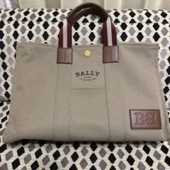 美品 BALLY バリー ハンドバッグ キャンバス レザー トートバッグ