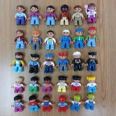 ① LEGO レゴ デュプロ 人形 ミニフィグ フィギュア 30点セット 大量