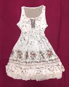 平成フェアリーグランジチュニック森ガール coquetteフリル花柄axes 