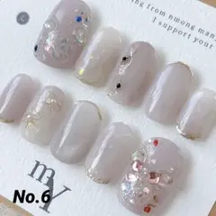 ディズニー　マグネットネイル　ブライダル　ニュアンス　リボンネイル　ワンホン