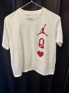 JORDAN Tシャツ ホワイト トランプ柄 クイーン xsサイズのサムネイル