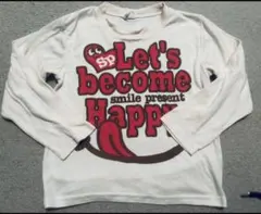 Let's become Happy 長袖Tシャツ 150