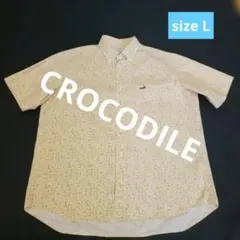 CROCODILE 半袖シャツ 小花柄 イエロー Lサイズのサムネイル