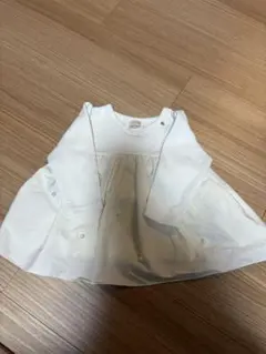 petit main ホワイト トップス 80