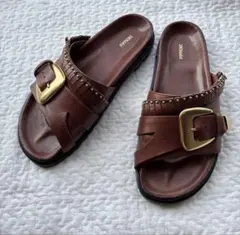 PIPPICHIC / スタッズフリンジベルト / コンフォートサンダル 41