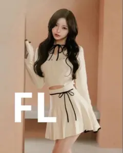 darich ダーリッチ ウエストオープンリボンデザインニットミニワンピース