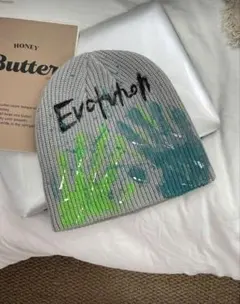 ビーニー　y2k archive gray
