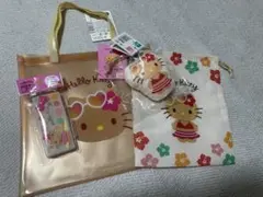 日焼けキティ トートバッグ・スマホケース・巾着袋セット